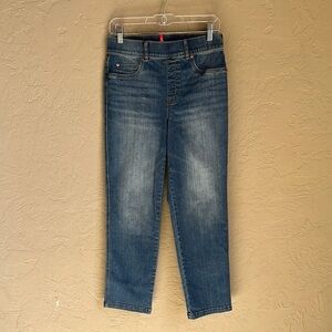 Spanx straight leg stretchy Women's Blue Jeans size‎ medium